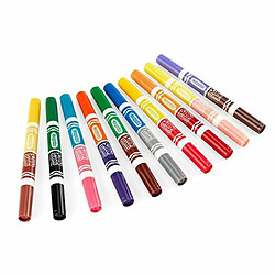 Ensemble de Marqueurs Crayola Parfumé Lavable Double pointe 10 Pièces 