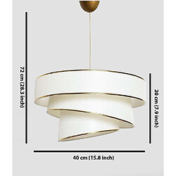 Hanah Home Suspension en métal Couper blanc.