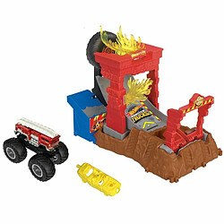 Acheter Hot Wheels Coffret de jeu Monster Trucks Arena Smashers 5-Alarm Défi Incendie avec un camion-jouet à 5 alarmes et 1 voiture écrasable, Jouet Enfant, Dès 4 ans, HNB90