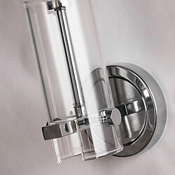 Avis Searchlight Applique murale de salle de bain, chrome, verre gravé transparent