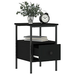 Acheter Maison Chic Table de chevet - Table de Nuit noir 34x36x50 cm bois d’ingénierie