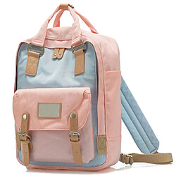 Yonis Sac à dos Voyage Sac à Dos Etudiant Ecole Cartable 38 * 28 * 15 cm Rose Bleu YONIS