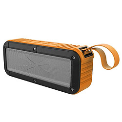 Yonis Enceinte Bluetooth NFC Étanche Son Cristallin Basses Robustes Portable Enceinte Bluetooth Waterproof Portable Pour Extérieur Et Douche Avec Radio FM Et NFC Orange YONIS