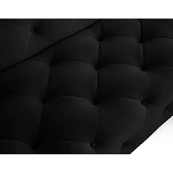 Lisa Design Gallata - canapé Chesterfield d'angle droit - 5 places - en velours pas cher