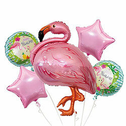 Paris Prix Lot de 4 Ballons Flamant Rose 25cm Multicolore