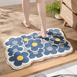 LUUCOZK Tapis de bain antidérapants absorbants à séchage rapide, décoration de salle de bain, motif 2-50x80cm