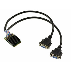 Kalea-Informatique Carte Graphique 2 ports VGA 1080p sur port mPCIe Chipset Silicon Motion SM750