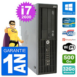 PC HP WorkStation Z210 SFF Core i7-2600 RAM 32Go Disque 500Go Windows 10 Wifi · Occasion 