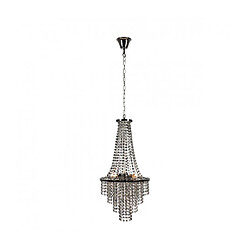 Markslojd Chandelier Allington Métal Chrome noir 3 ampoules 68cm