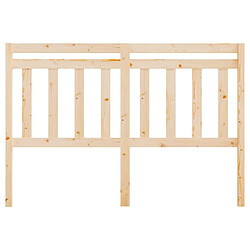 Avis Maison Chic Tête de lit scandinave pour lit adulte,Meuble de chambre 156x4x100 cm Bois massif de pin -MN82943