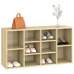 Avis vidaXL Banc à chaussures Chêne sonoma 103x30x54,5 cm Bois d’ingénierie