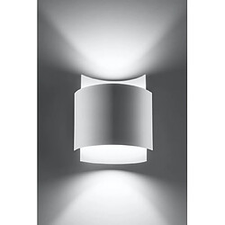 Avis Luminaire Center Applique murale Impact Acier blanc 1 ampoule 11cm