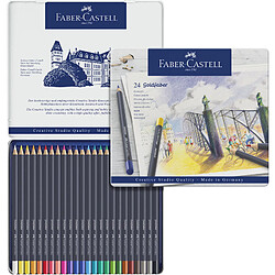 FABER-CASTELL Crayons de couleur GOLDFABER, étui en métal () 