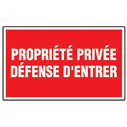 Panneaux de signalisation rectangulaires Outibat Propriété privée Défense d'entrer