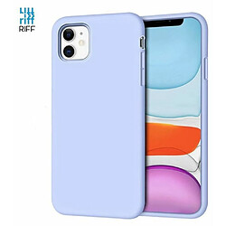 Riffi Riff Coque arrière souple en silicone fine et souple pour Apple iPhone 12 Mini Violet clair 