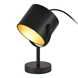 Lampe de bureau Farstorp en métal hauteur 25 cm noir [lux.pro]