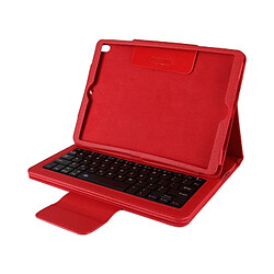 Acheter Wewoo Clavier QWERTY rouge pour iPad Pro 10.5 pouces Bluetooth détachable + Litchi Texture horizontale Flip étui en cuir avec support