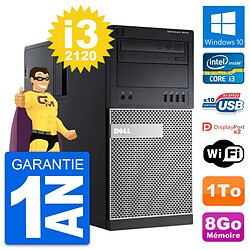 PC Tour Dell OptiPlex 9010 Intel Core i3-2120 RAM 8Go Disque 1To Windows 10 Wifi · Occasion 