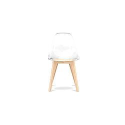 ICONIK INTERIOR Chaise de salle à manger transparente - Style scandinave - Lucy Transparent