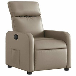 Avis Maison Chic Fauteuil Relax pour salon, Fauteuil inclinable électrique Cappuccino Similicuir -GKD26960