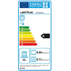 Four intégrable multifonction 70l 60cm a catalyse blanc - afc106wh - AIRLUX