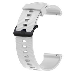 Wewoo Bracelet pour montre connectée Dragonne Sport en silicone Garmin Vivoactive 3 20mm Blanc 