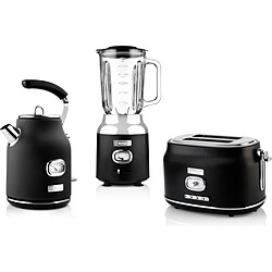 Westinghouse - Retro - Grille pain 2 fentes + Bouilloire 1,7 L - Blender - Noir 