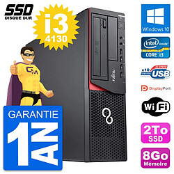 PC Fujitsu Esprimo E920 DT Intel Core i3-4130 RAM 8Go SSD 2To Windows 10 Wifi - Occasion