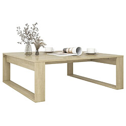 Acheter Maison Chic Table basse pour salon | Table à café Chêne sonoma 100x100x35 cm Aggloméré -GKD75027