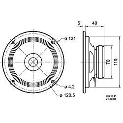 Alpexe VS-BG13P - Haut-parleur (4007540030111)