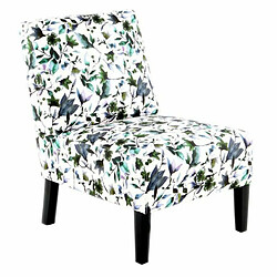 Paris Prix Fauteuil Design Imprimé Indira 84cm Beige & Vert