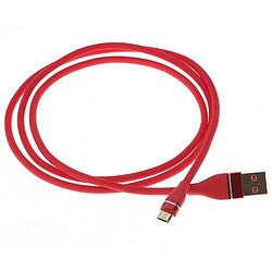 Wewoo Câble rouge pour Galaxy, Huawei, Xiaomi, LG, HTC et autres téléphones intelligents Nylon Weave Style USB vers Micro USB de charge de synchronisation de données, longueur de câble: 1 m,