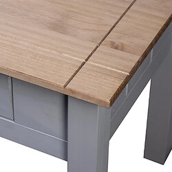 Acheter vidaXL Table de chevet Gris 50,5x50,5x52,5 cm Pin Gamme Panama