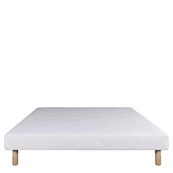 Acheter LUXURY LITERIE Ensemble matelas Relaxation 160x200 cm + sommier blanc ep 13cm + 2 oreillers + couette