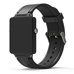 Bracelet en silicone noir pour votre Garmin Vivoactive Acetate