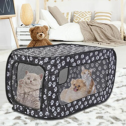 Doux Sided Pet Carrier pour Chats Moyens et Petits Chiens avec Fermeture Éclair et Fenêtre à Mailles, Évasion-Preuve, respirant, Étanche, Facile