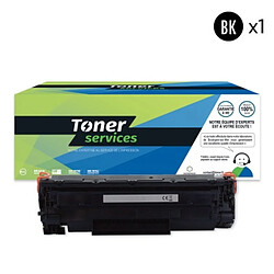 TONER SERVICES Compatible HP 36A et Canon 713 Toner Noir (CB436A) 