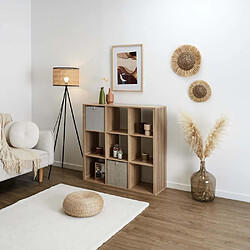 The Home Deco Factory Rangement modulable en bois Klaus 9 cases.