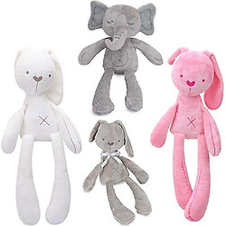 Universal Peluche à jambes longues, peluche apaisante pour bébés.(blanche)