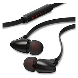 Totalcadeau Casque bouton avec microphone Noir pas cher