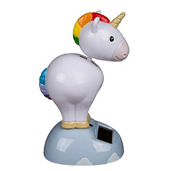 Totalcadeau Licorne figurine solaire animée qui hoche la tête