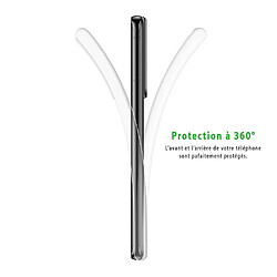 Acheter Evetane Coque Samsung Galaxy S21 Ultra 5G 360 intégrale avant arrière transparente