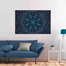 Paris Prix Tableau Imprimé Oriental Flowers Narrow Blue 60 x 90 cm