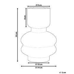 Avis Beliani Vase à fleurs RODIA Verre 24 cm Transparent