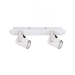 Luminaire Center Spot moderne Bland blanc 2 ampoules