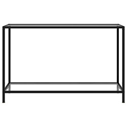 Maison Chic Table console | Meuble d'entrée | Table d'appoint Transparent 120x35x75 cm Verre trempé -GKD27487