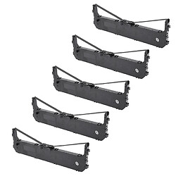 vhbw 5x Ruban encreur d'écriture pour Panasonic KX-P1131, KX-P1668 imprimante matricielle ou de reçus noir 