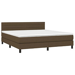 Avis Sommier à lattes,Cadre à lattes de lit pour Adulte matelas et LED Marron foncé 160x200 cm -MN18498