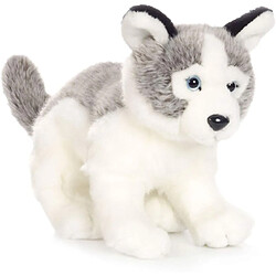 WWF peluche Chien Husky de 23 cm gris blanc