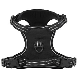 vidaXL Harnais pour chien avec laisse et collier réglables noir S 